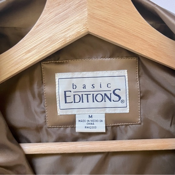 Basic Editions Women’s Vegan Leather Jacket | Bronze | Side Pockets - Picture 7 of 10